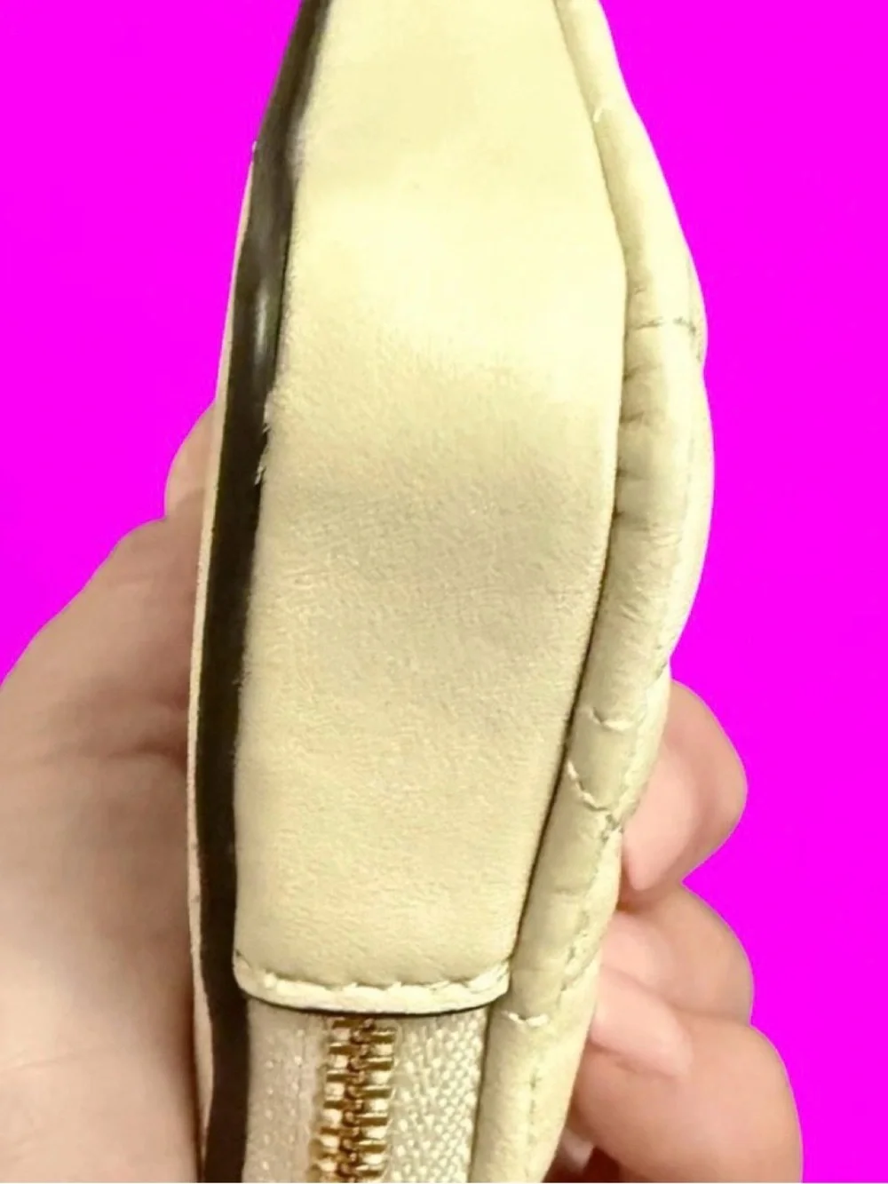 Coach quilted cream
